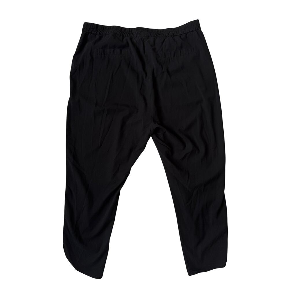 Marine Layer Allison Pant LP Large Petite Black Modal Cropped Tapered Elastic - Picture 15 of 16